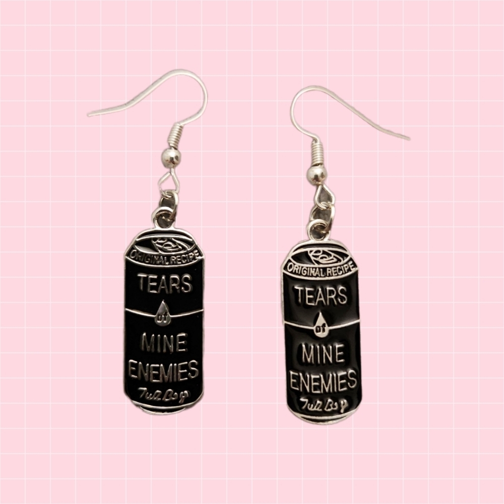 Handmade Tears Of My Enemies Can Dangle Earrings